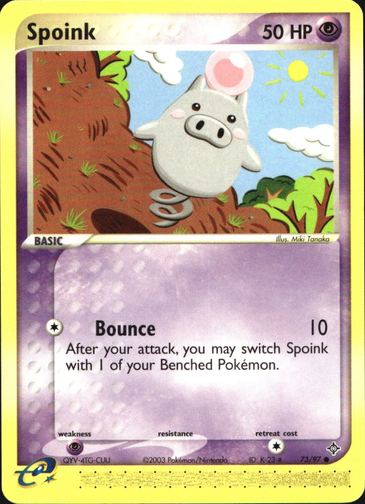 Spoink 73/97 Common Dragon Pokemon Near Mint