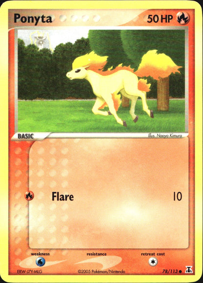 Ponyta 78/113 Common Delta Species Pokemon Near Mint