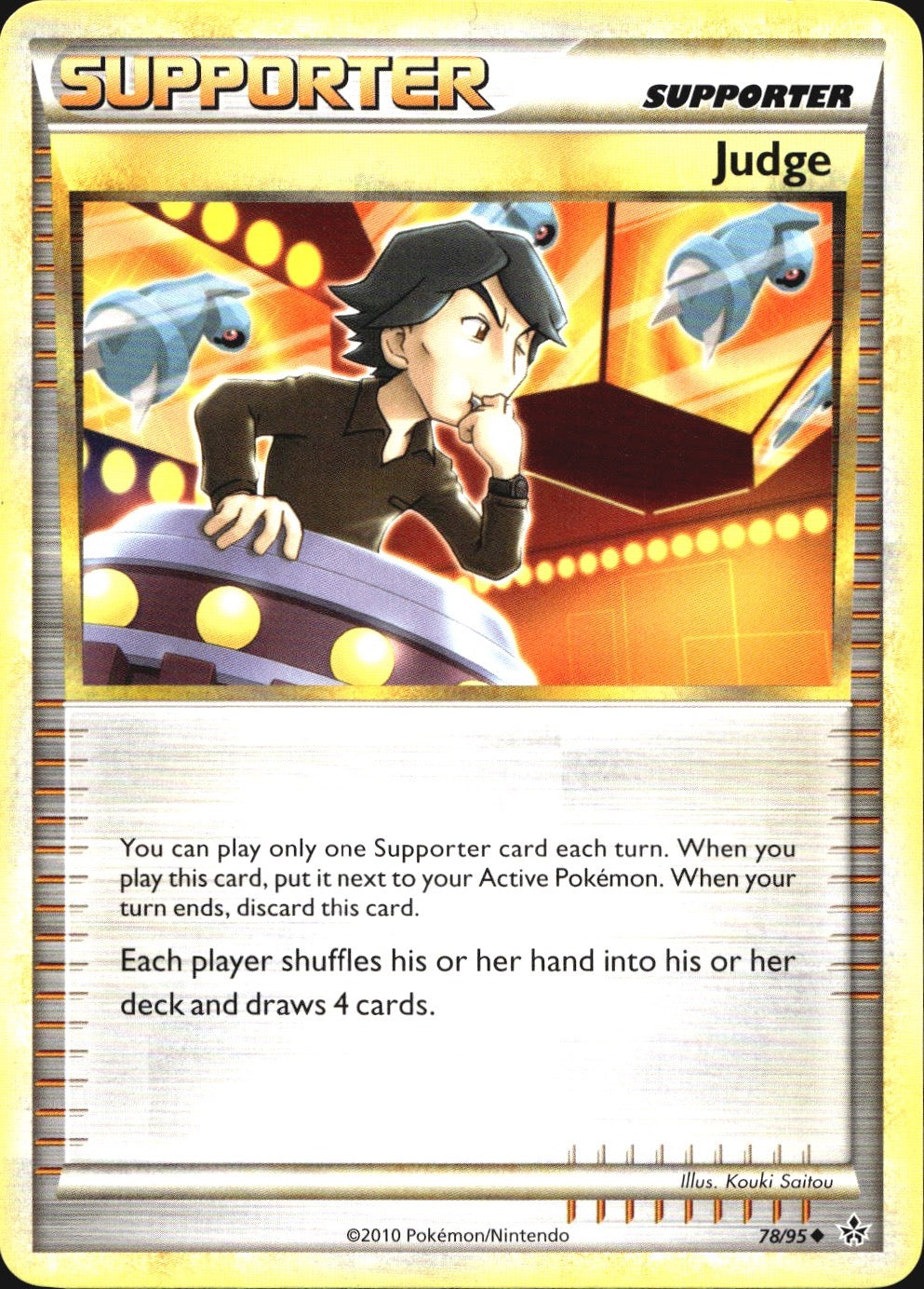 Judge 78/95 Uncommon HGSS Unleashed Pokemon Near Mint