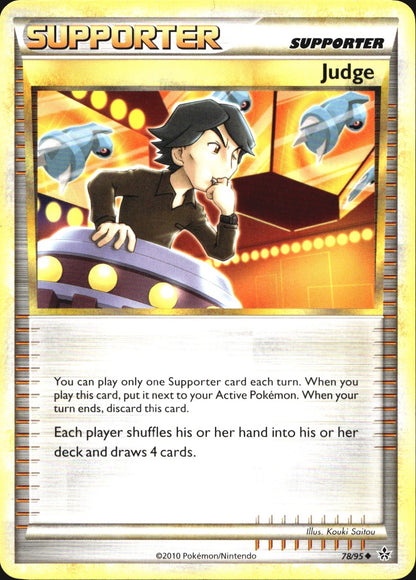 Judge 78/95 Uncommon HGSS Unleashed Pokemon Near Mint