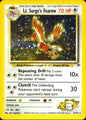Lt. Surge's Fearow 7/132 Holo Rare Gym Heroes Pokemon Heavily Played