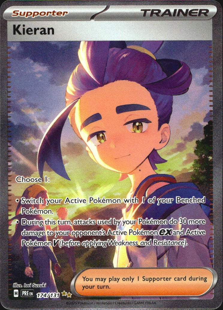 Kieran 174/131 Special Illustration Rare Prismatic Evolutions Pokemon Near Mint