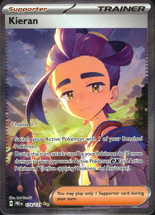 Kieran 174/131 Special Illustration Rare Prismatic Evolutions Pokemon Near Mint