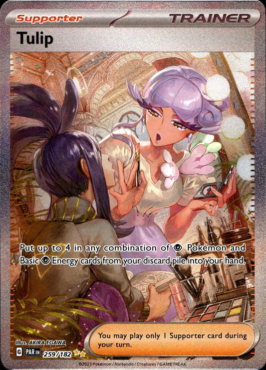 Tulip 259/182 Special Illustration Rare Paradox Rift Pokemon Near Mint