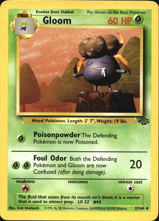 Gloom 37/64 Uncommon Jungle Pokemon Near Mint