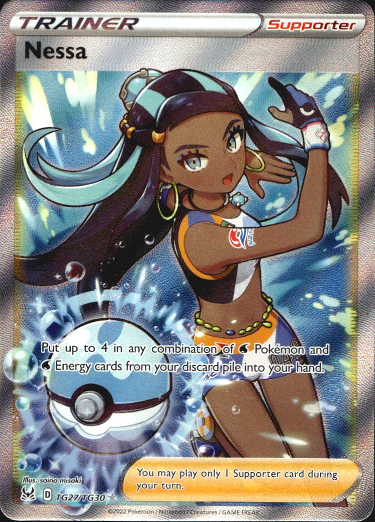 Nessa TG27/TG30 Rare Ultra Lost Origin Trainer Gallery Pokemon Near Mint