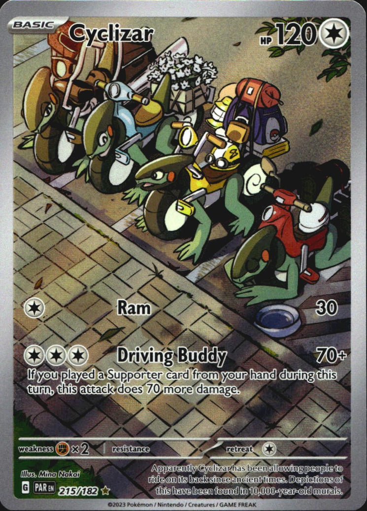 Cyclizar 215/182 Illustration Rare Paradox Rift Pokemon Near Mint