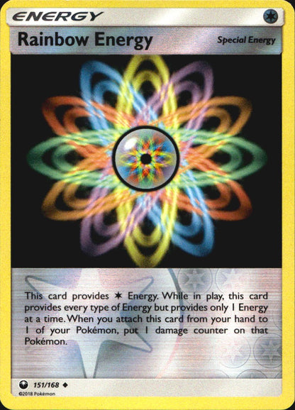 Rainbow Energy 151/168 Uncommon Celestial Storm Pokemon Reverse Holo Near Mint