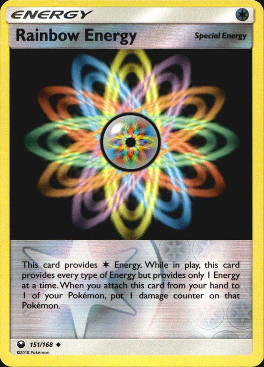 Rainbow Energy 151/168 Uncommon Celestial Storm Pokemon Reverse Holo Near Mint