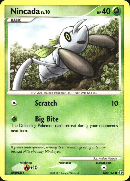 Nincada 108/146 Common Legends Awakened Pokemon Near Mint