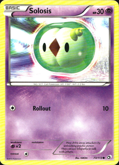 Solosis 73/113 Common Legendary Treasures Pokemon Near Mint