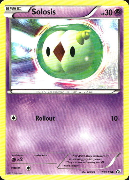 Solosis 73/113 Common Legendary Treasures Pokemon Near Mint