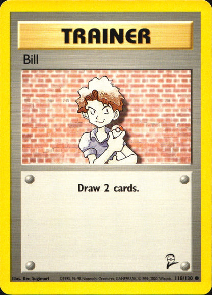 Bill 118/130 Common Base Set 2 Pokemon Near Mint