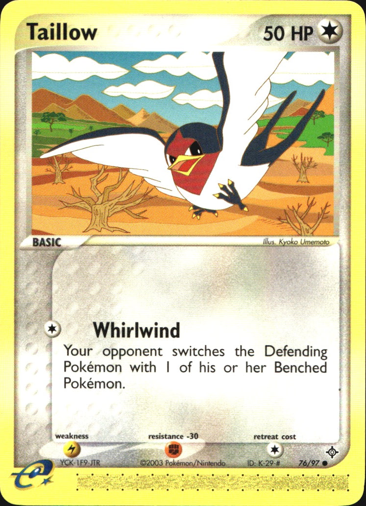 Taillow 76/97 Common Dragon Pokemon Near Mint