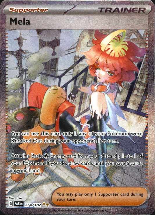 Mela 254/182 Special Illustration Rare Paradox Rift Pokemon Near Mint