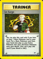 Lt. Surge 17/132 Holo Rare Gym Heroes Pokemon Moderately Played