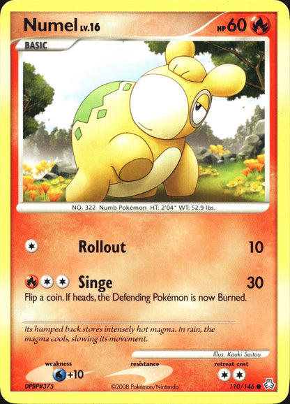 Numel 110/146 Common Legends Awakened Pokemon Near Mint