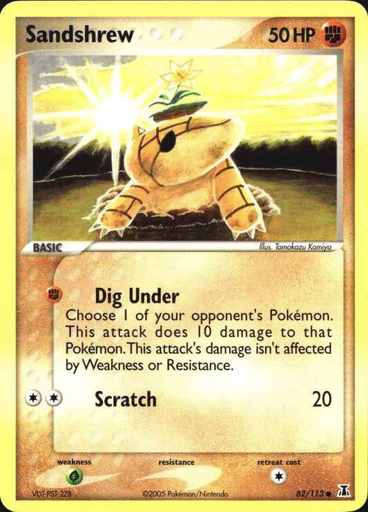 Sandshrew 82/113 Common Delta Species Pokemon Near Mint