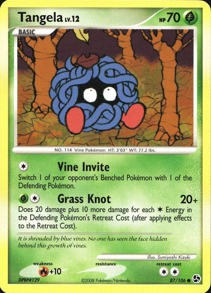 Tangela 87/106 Common Great Encounters Pokemon Near Mint