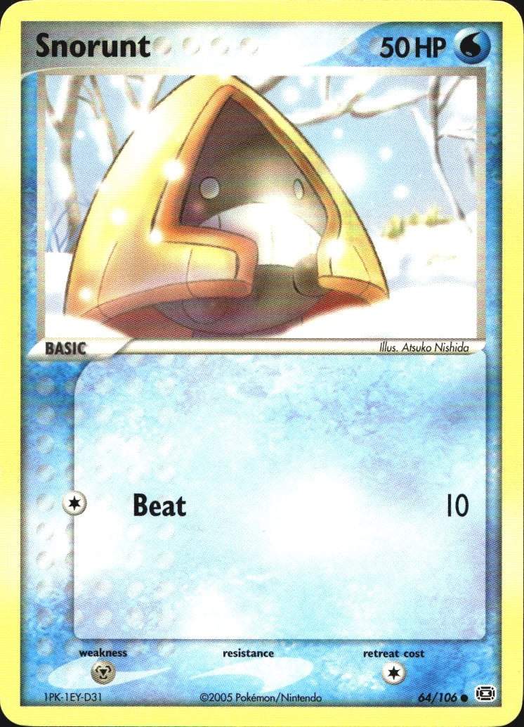 Snorunt 64/106 Common Emerald Pokemon Near Mint