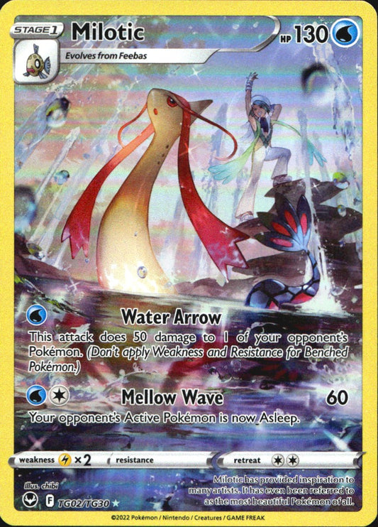 Milotic TG02/TG30 Holo Silver Tempest Trainer Gallery Pokemon NM