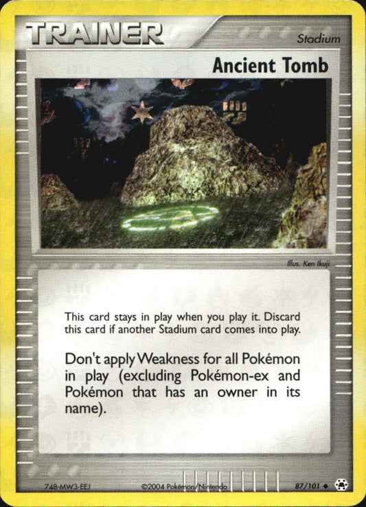 Ancient Tomb 87/101 Uncommon Hidden Legends Pokemon Reverse Holo Near Mint
