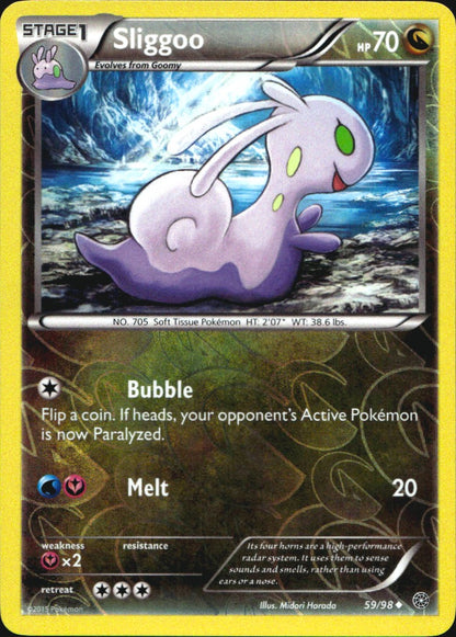 Sliggoo 59/98 Uncommon Ancient Origins Pokemon Reverse Holo Near Mint