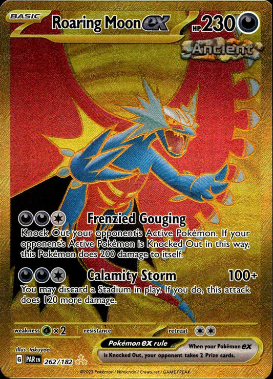 Roaring Moon ex 262/182 Hyper Rare Paradox Rift Pokemon Near Mint