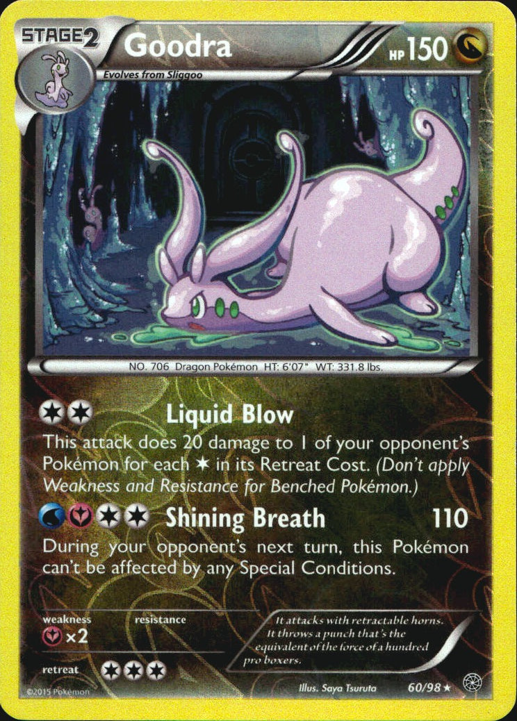 Goodra 60/98 Holo Rare Ancient Origins Pokemon Reverse Holo Near Mint