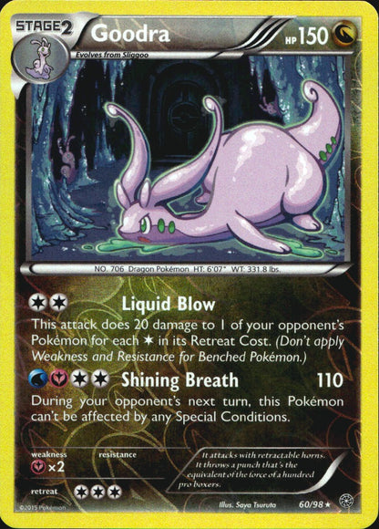 Goodra 60/98 Holo Rare Ancient Origins Pokemon Reverse Holo Near Mint
