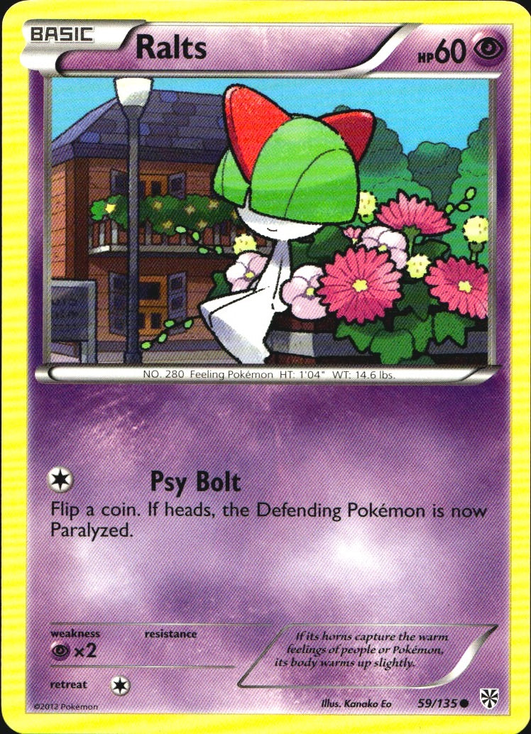 Ralts 59/135 Common Plasma Storm Pokemon Near Mint