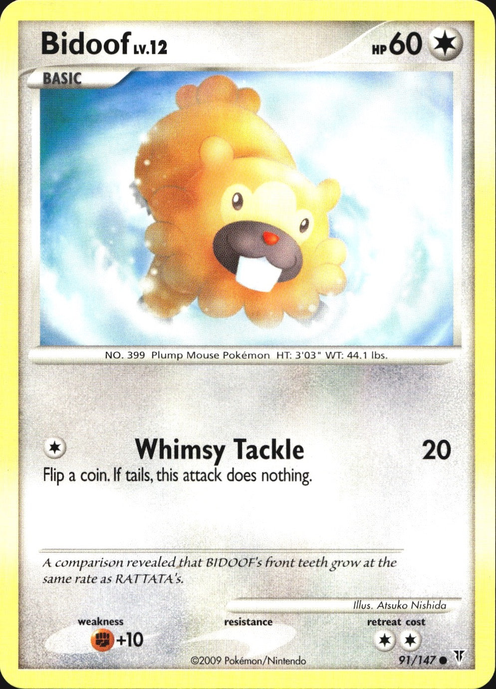 Bidoof 91/147 Common Supreme Victors Pokemon Near Mint