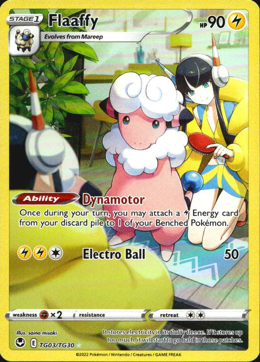 Flaaffy TG03/TG30 Holo Silver Tempest Trainer Gallery Pokemon NM
