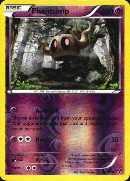 Phantump 54/146 Common XY Pokemon Reverse Holo Near Mint