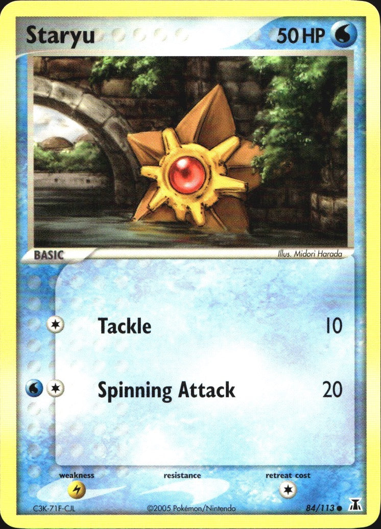 Staryu 84/113 Common Delta Species Pokemon Near Mint
