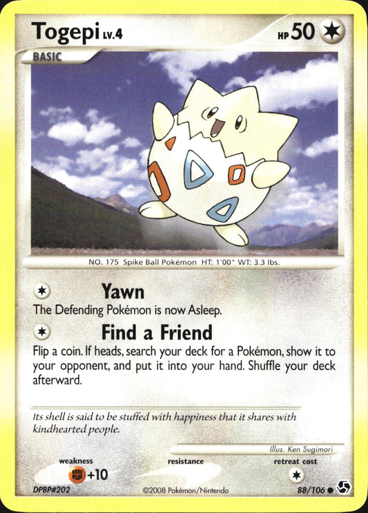 Togepi 88/106 Common Great Encounters Pokemon Near Mint