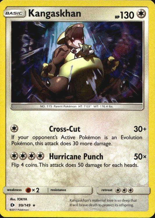 Kangaskhan 99/149 Holo Rare Sun & Moon Pokemon Near Mint