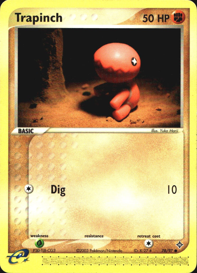 Trapinch 78/97 Common Dragon Pokemon Near Mint