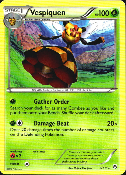 Vespiquen 5/135 Rare Plasma Storm Pokemon Near Mint