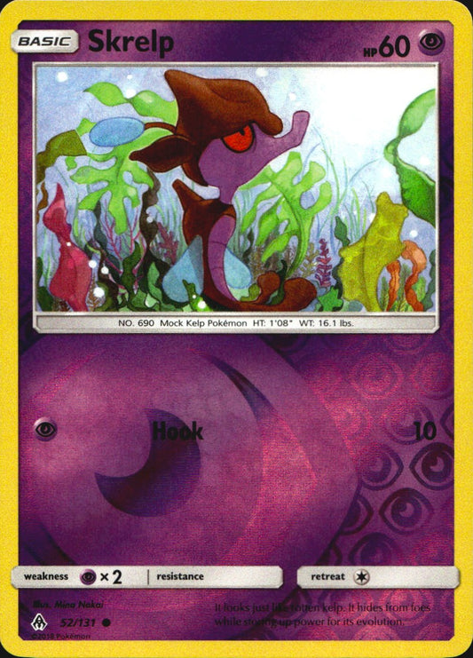 Skrelp 52/131 Common Forbidden Light Pokemon Reverse Holo Near Mint