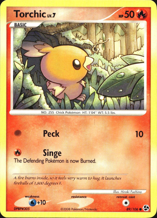 Torchic 89/106 Common Great Encounters Pokemon Near Mint