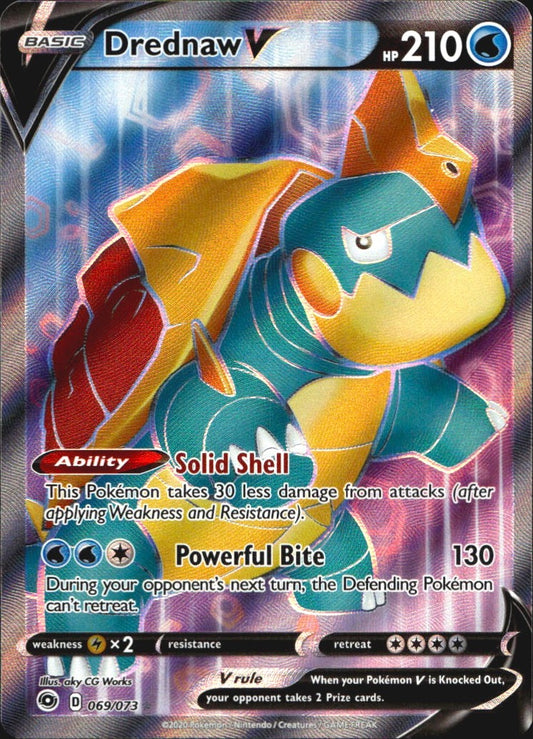 Drednaw V 069/073 Rare Ultra Champion's Path Pokemon Near Mint
