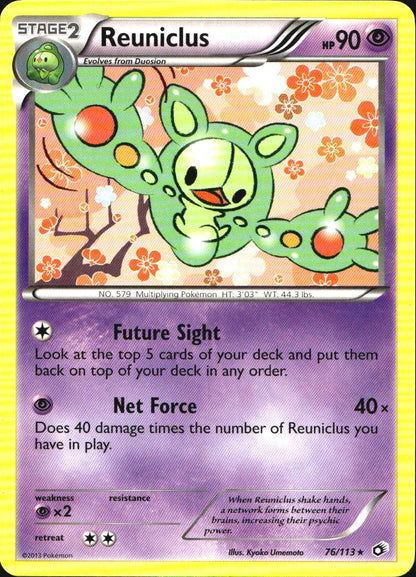 Reuniclus 76/113 Rare Legendary Treasures Pokemon Near Mint