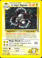 Lt. Surge's Magneton 8/132 Holo Rare Gym Heroes Pokemon Heavily Played