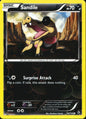 Sandile 56/106 Common Flashfire Pokemon Reverse Holo Near Mint