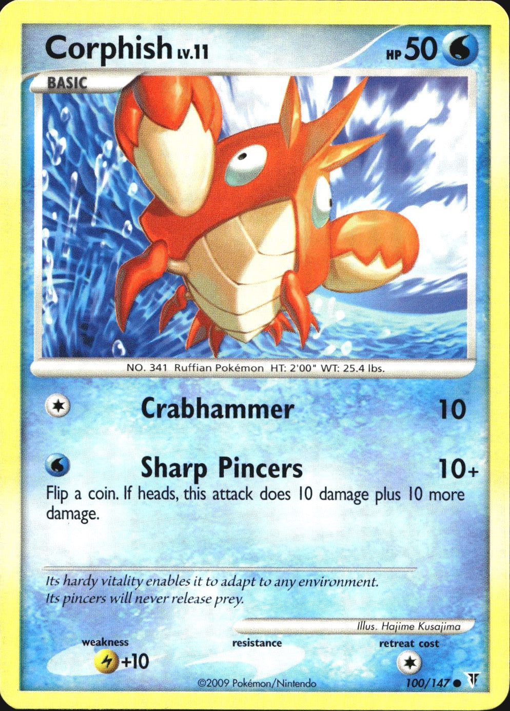 Corphish 100/147 Common Supreme Victors Pokemon Near Mint