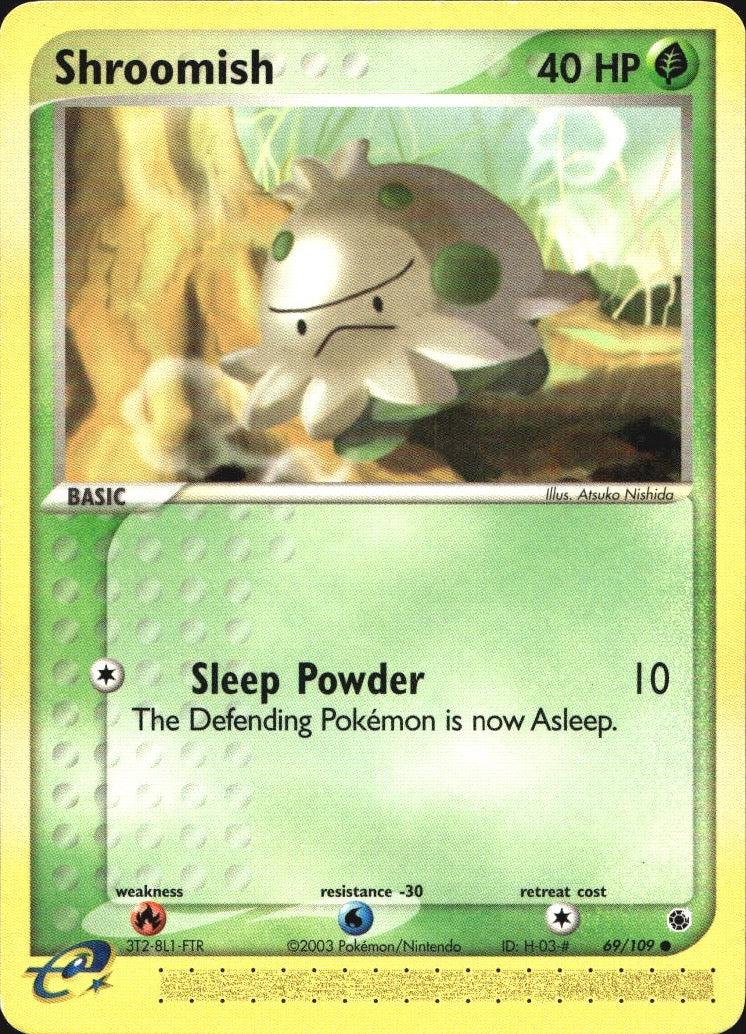 Shroomish 69/109 Common Ruby & Sapphire Pokemon Near Mint