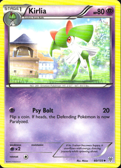 Kirlia 60/135 Uncommon Plasma Storm Pokemon Near Mint