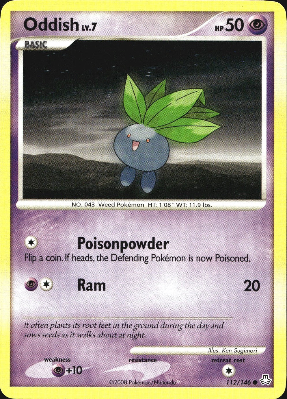 Oddish 112/146 Common Legends Awakened Pokemon Near Mint