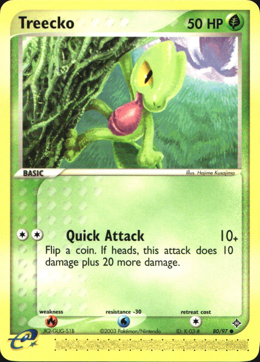 Treecko 80/97 Common Dragon Pokemon Near Mint